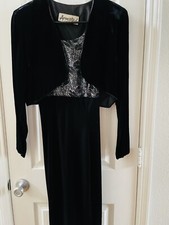 Black/Silver Gown Size 8