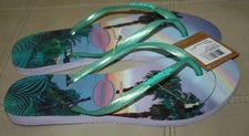 Havaianas 'slim Paisage' Flip Flop Slim Translucent Straps Women's Size 9/10