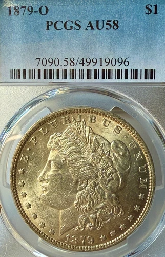 1879-O AU58 PCGS New Orleans Mint Morgan Silver Dollar