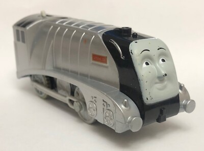 THOMAS Train Friends Spencer Locomotive Motorized Trackmaster Silver 2013 Works