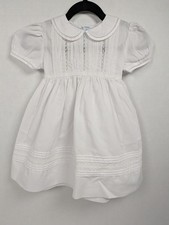 Feltman Brothers White Flower Girl Dress Christening Baptism Heirloom 12 Months