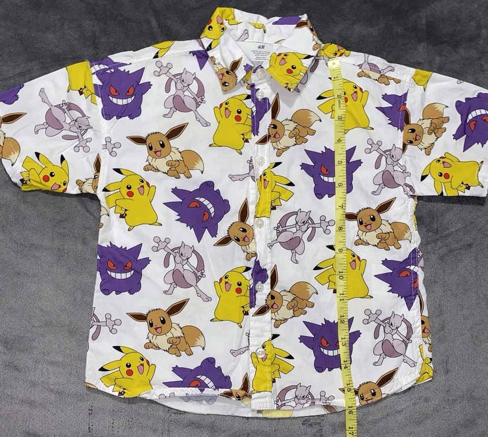 H&M Kids Pokemon Button Up SIZE 5T - Image 2 of 4