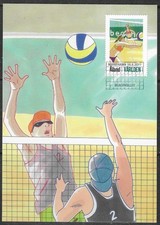Aland 2011 Sport, Beach Volley, Maxi Card VFU/CTO