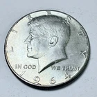 1964 Kennedy Half Dollar - 50c Coin - 90% Silver - Circulated Coin #7702