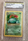Venusaur SHADOWLESS HoloRare Pokémon Trading Card 1999 Base Set Graded 7 NM.