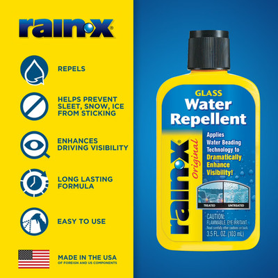 Rain-X Original Glass Water Repellent 3.5 oz   Automotive Glass Treatment
