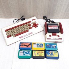 Family Basic with Japanese original Famicom console  6 games Nintendo Keyboad