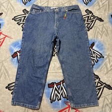 Tommy Hilfiger High-Rise Cropped Medium Wash Denim Blue Women's 16 Jeans