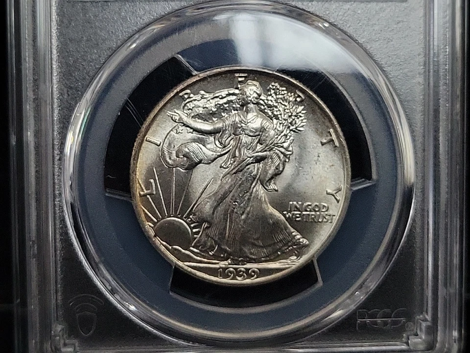 1939 Walking Liberty Silver Half Dollar 50c PCGS MS65 | GEM | See Pics - Image 3 of 4