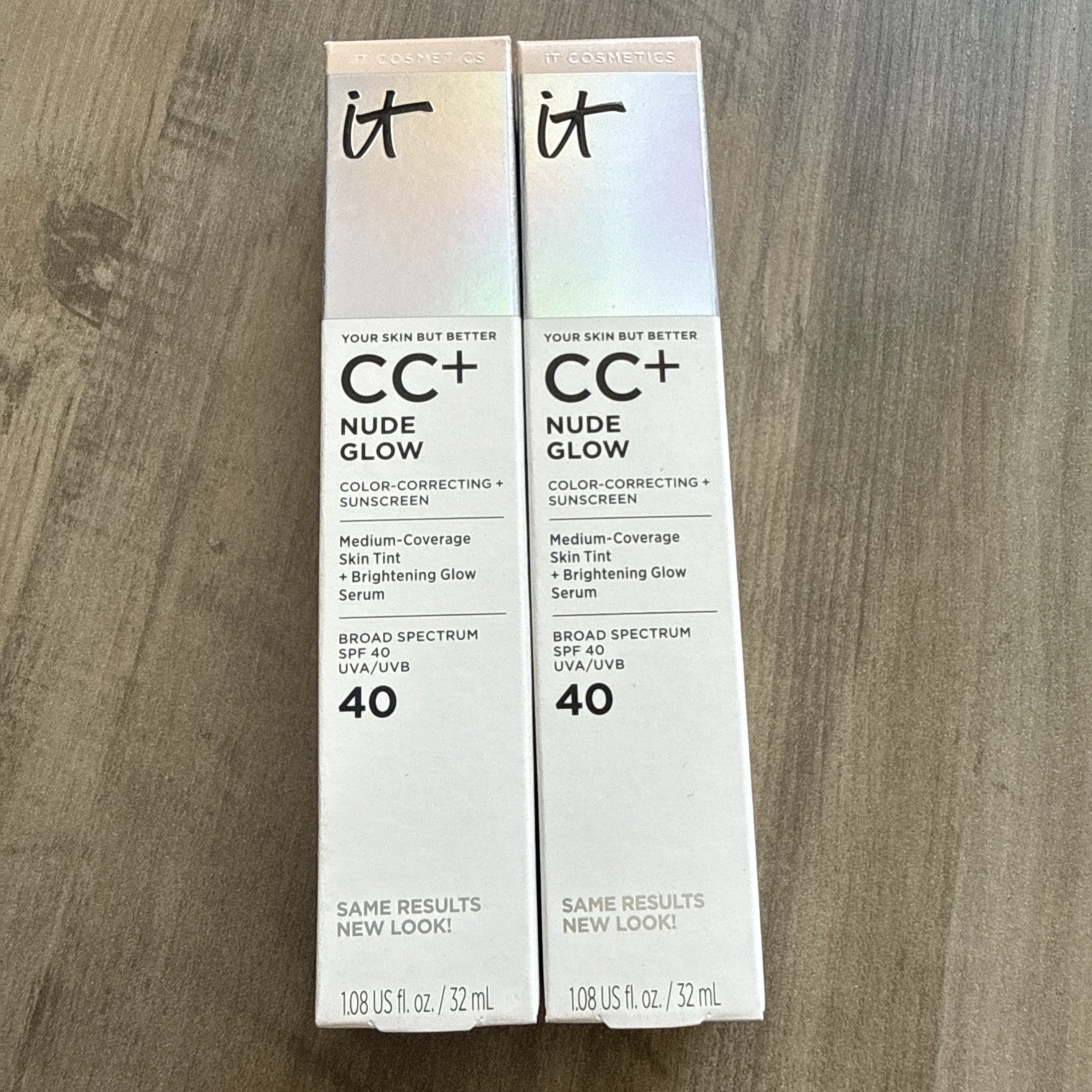 Base ligera CC+ Nude Glow + suero brillante con FPS 40 CADUCIDAD 2028/05 (2)��