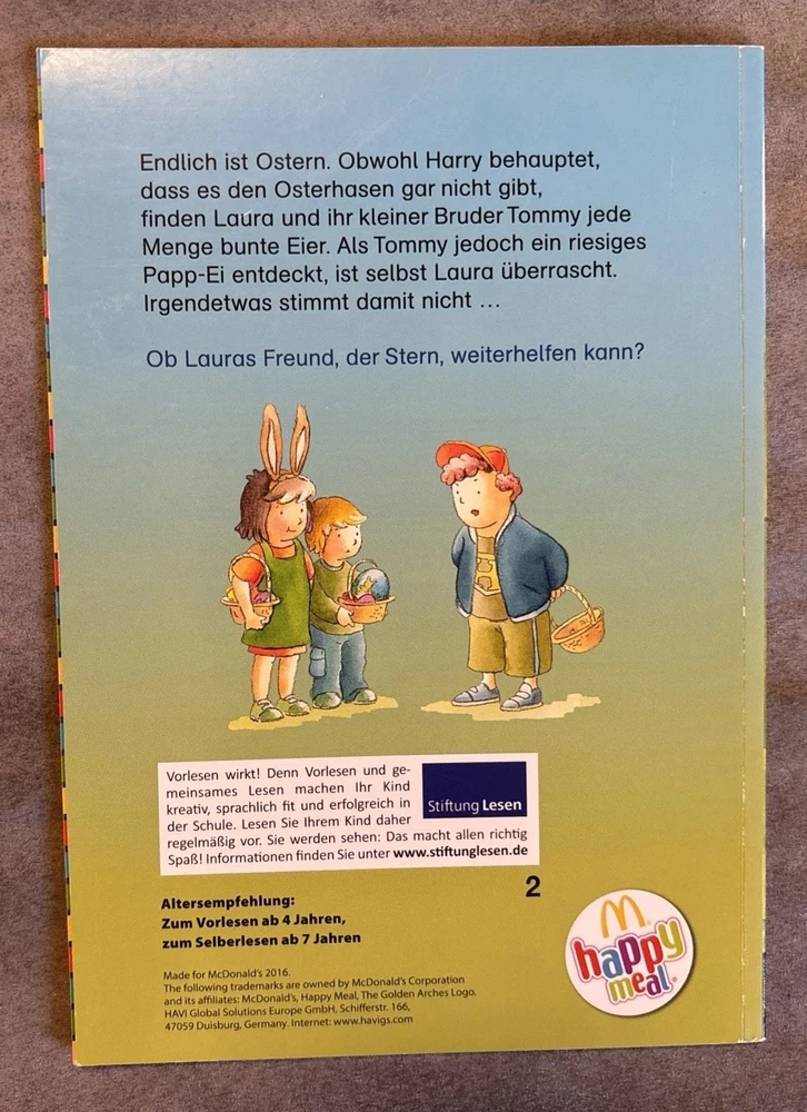 Laura und das Osterei, Exklusiv Ausgabe, Happy Meal