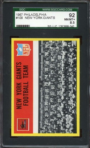 1967 New York Giants [Team Card] #109