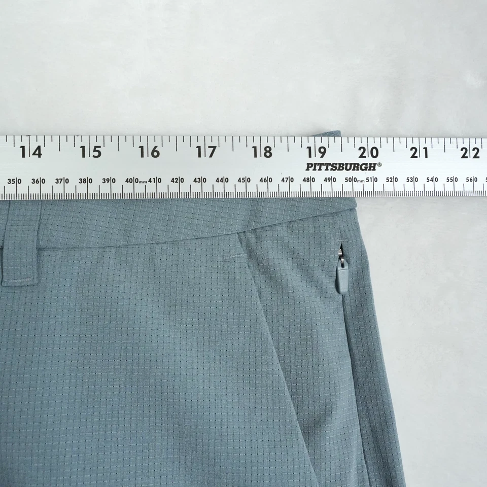 LULULEMON SHORTS MEN'S 38 MUTE BLUE WOVEN AIR ABC COMMISSION POLYESTER 9” INSEAM - Image 4 of 4