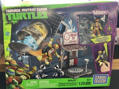 New Teenage Mutant Ninja Turtles Mikey Pizzeria Showdown Mega Bloks TMNT