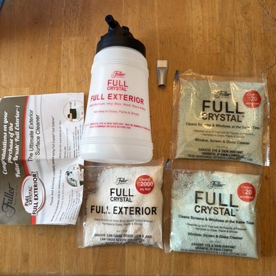 Fuller Brush Full Crystal Full Exterior Sprayer, 1 Full Exterior Refill 2 Window