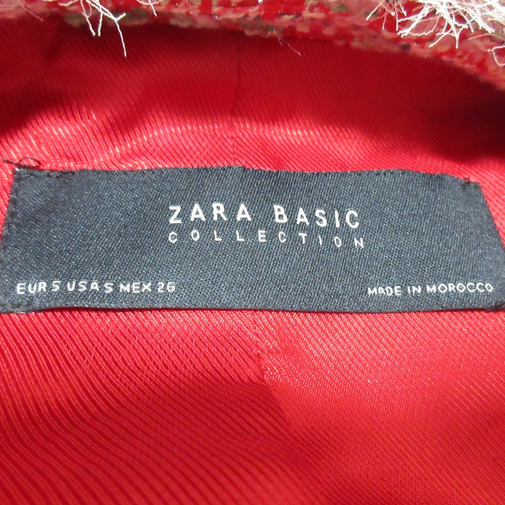 ZARA Basic Collection Collarless Tweed Jacket, Si… - image 7