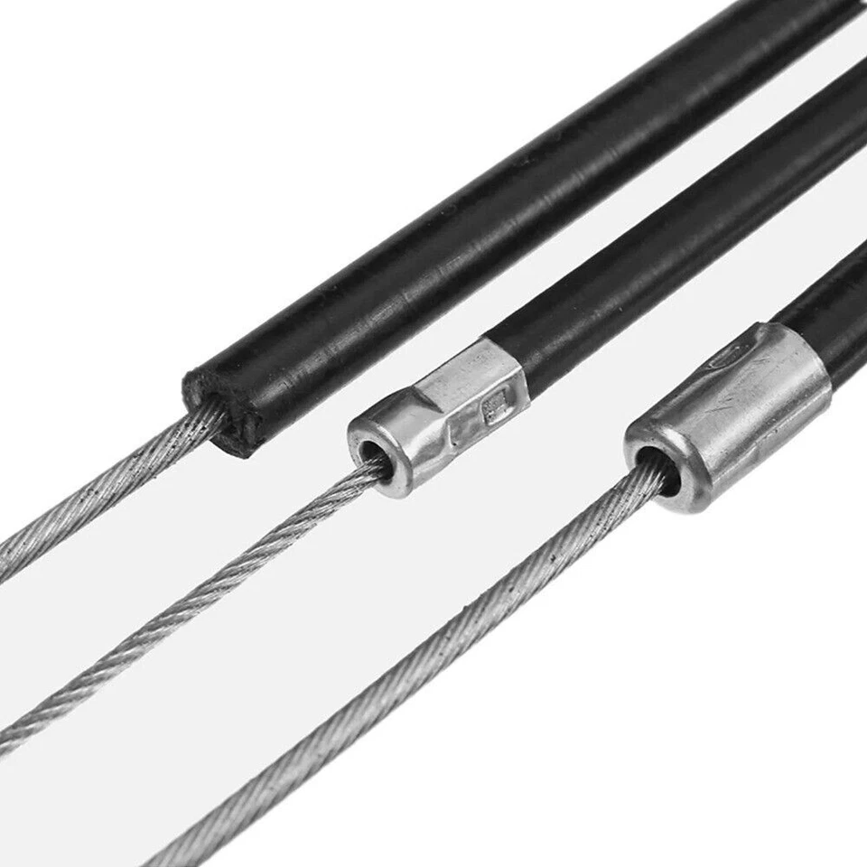 54" Throttle Cable Motorcycle Cable Set 60" Clutch Cable and Brake Cable Durable - Image 3 of 4