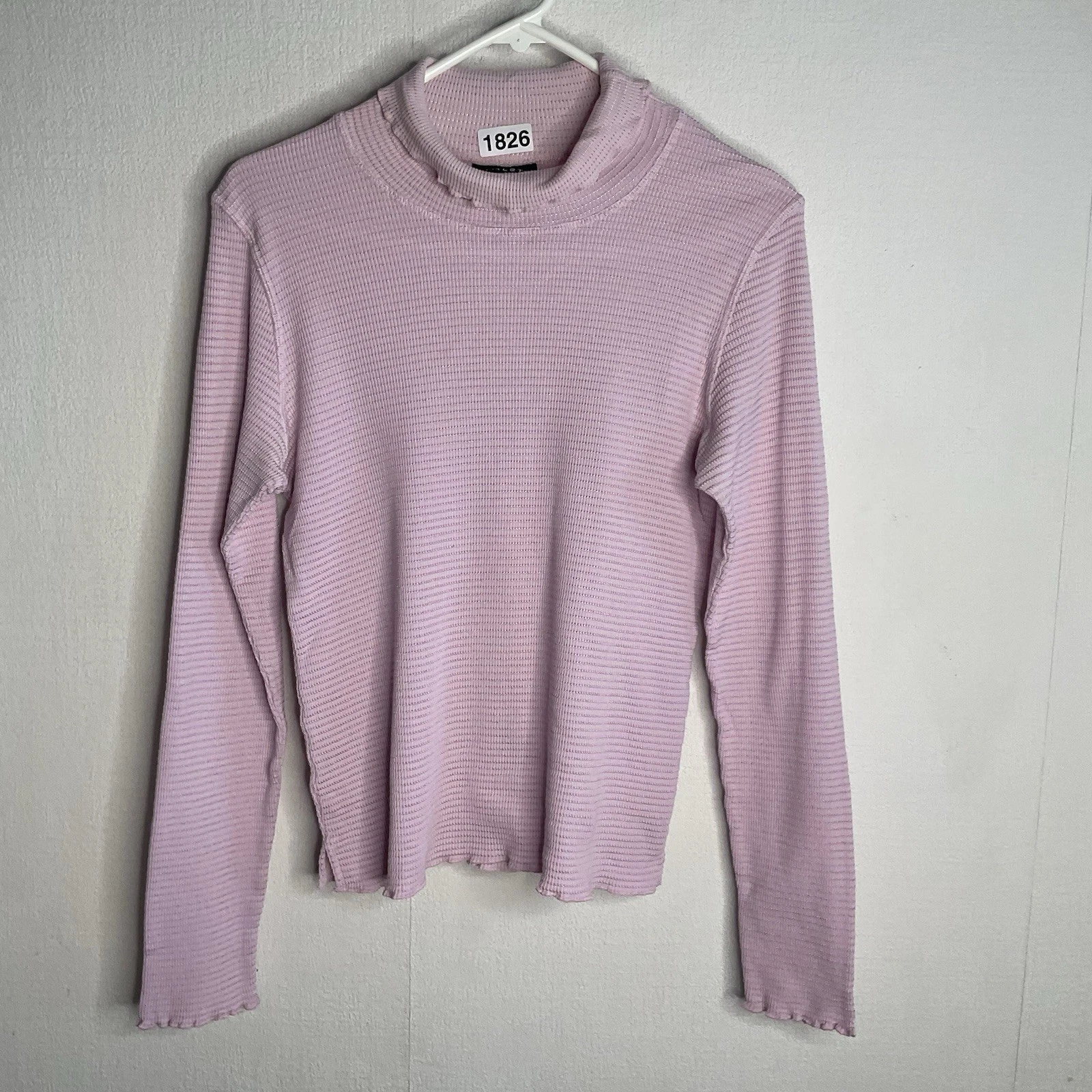 Athleta Turtleneck Top Women's Large Pink Base Layer Sport Active