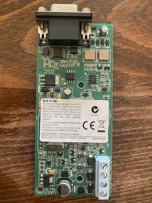 DSC IT-100 PowerSeries RS-232 Integration Module Alarm Automation Tested Working