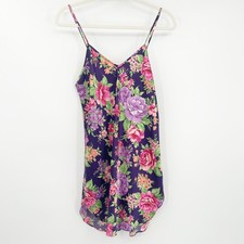 Private Luxuries Womens Vintage Y2K Cottagecore Floral Print Slip Dress Size S