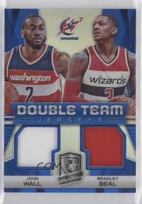 2014-15 Panini Spectra Double Team Jerseys 33/49 Bradley Beal John Wall 00et