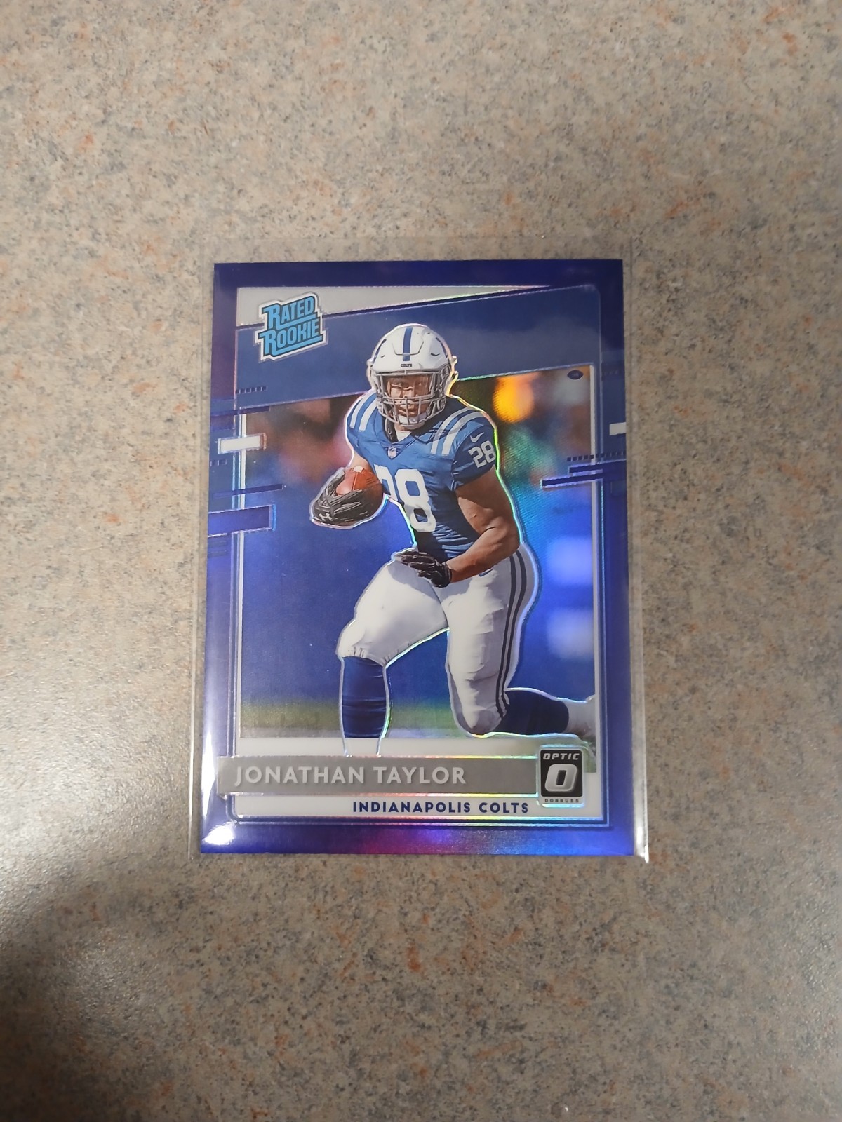 2020 Panini Optic Jonathan Taylor Purple Rated Rookie /50