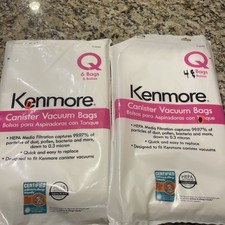 10 Kenmore Sears Type Q/C HEPA Vacuum Bags Style 5055 20-50558 50557 53292
