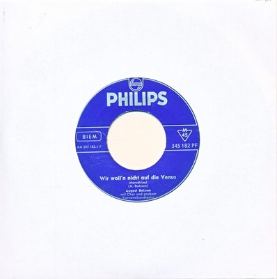 Wir woll'n nicht auf die Venus - August Batzem - LC Single 7'' Vinyl 198/21