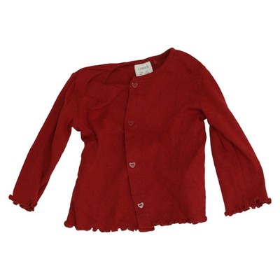 Lindex, Strickjacke, Mädchen, Größe: 74, Rot, Baumwolle, Einfarbig #weM