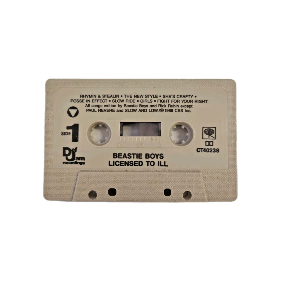 Beastie Boys Licensed To ILL 1986 Cassette Tape CBS Original Vintage Rap Hip Hop - Image 3 of 4