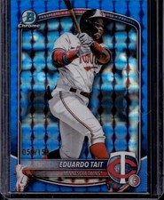 2025 Bowman Chrome- Blue Geometric /150- Eduardo Tait #BDC-39