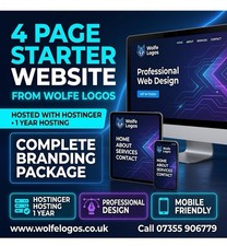 Website Design & Development | 4 Page Hostinger Business Website | Limited Offer