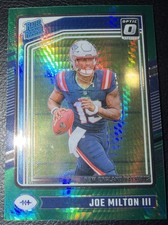 2024 Panini Donruss Optic - Rated Rookie Joe Milton III #255 Green Hyper Prizm 