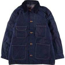 Vintage 1970'S Blue Bell Bat-Dyed Denim Coverall Men's Size L