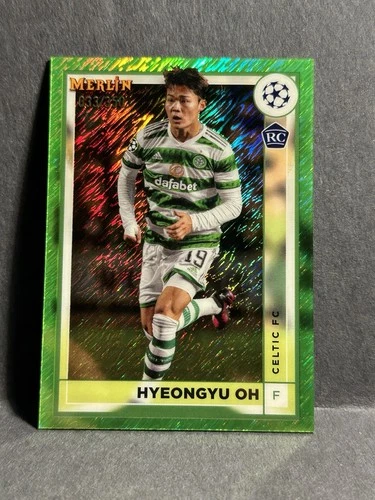 2022-23 Topps Merlin UEFA Club Competitions Hyeongyu Oh #36 RC 33/350 Celtic FC