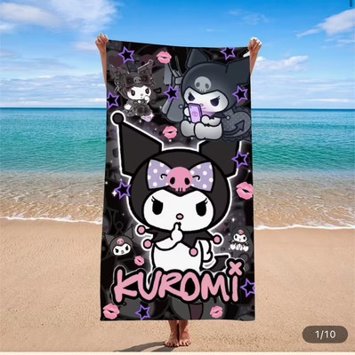 Kuromi Hello Kitty Towel L Beach Or Bath Towel Soft Sanrio New Kids