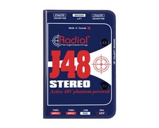 Radial J48 Stereo 48V Phantom Power Active DI Direct Box Guitar Bass