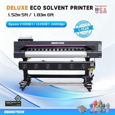 Deluxe 1830mm 6ft ECO Solvent Printer Large Format Wide Epson I3200E1+RIP+Bonus