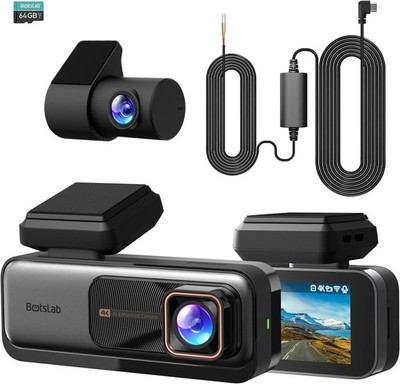 Botslab 4K Dashcam vorne und hinten mit Hardwire Kit Starvis 24/7 Parkmodus