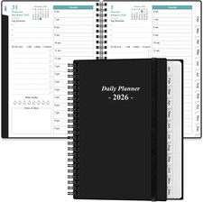 Daily Planner 2026 Full Page Per Day- 2026 Daily & Monthly Planner from January