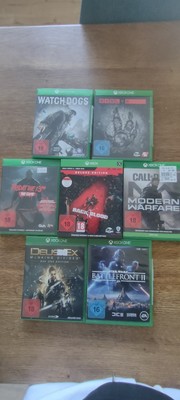 Xbox One Spiele Sammlung 7 Stück - Call of Duty, Freitag Der 13th, USK 18