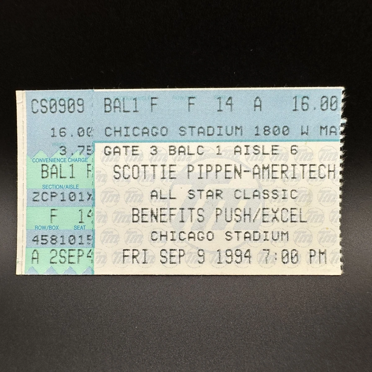 Basketball Chicago Bulls Original Vintage Sports Ticket Stubs for