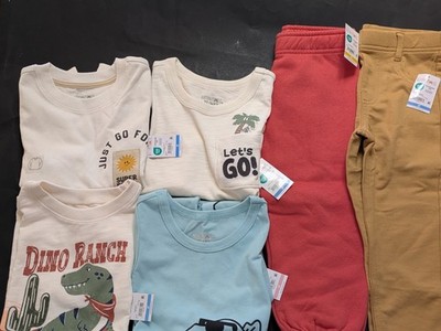 Garanimals Toddler Boy 6pc Bundle Lot NWT 3T 2T 5T Dino Ranch Graphic Tees...