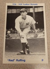 RED RUFFING 1974 TCMA YANKEE DYNASTY 1936-1939 BASEBALL CARD BLUE BACK SP