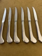 Oneida INDEPENDENCE Stainless 4 Pistol Steak Knives Deluxe USA Satin Flatware