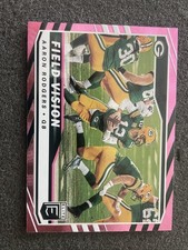 2021 Donruss Elite Aaron Rodgers Field Vision Pink Parallel #FV2 Packers