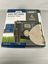 Orbit 0044 Easy-Set Logic 4-Station Sprinkler Timer – Indoor/Outdoor System