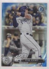 2017 Bowman Chrome Blue Refractor 76/150 Ryan Schimpf #74 6f8