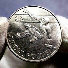 🇵🇹 Portugal. 25 Escudos 1982. Roller Hockey. KM#616. GEM UNC