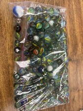 140 Cats Eye Glass Marble Lot With 1 Shooter Marble Assortment